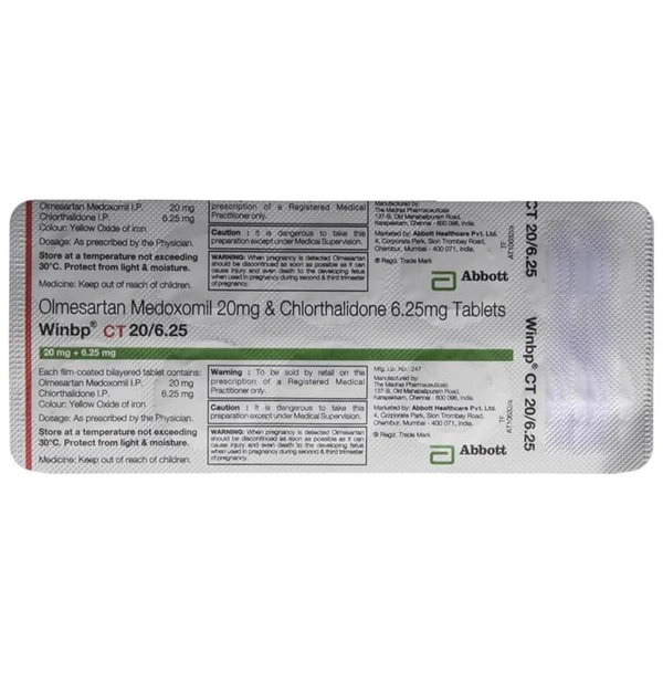 Winbp CT 20/6.25 Tablet