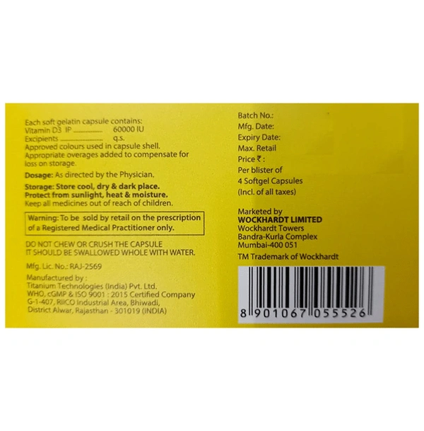 WokRise D3 Softgel Capsule