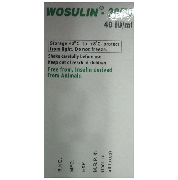 Wosulin 30/70 40IU/ml Injection