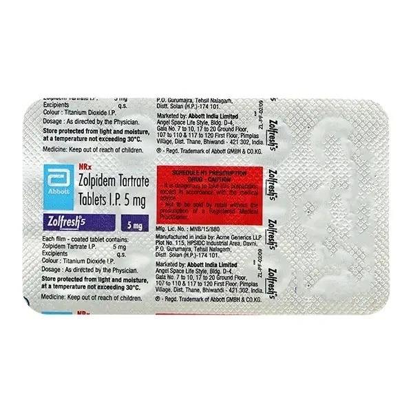 Zolfresh 5 mg Tablet (15 Tab)