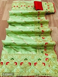 Dola Silk Lace Border Saree - Multi Colors Available