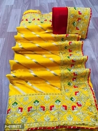 Dola Silk Lace Border Saree - Multi Colors Available