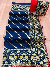 Dola Silk Lace Border Saree - Multi Colors Available