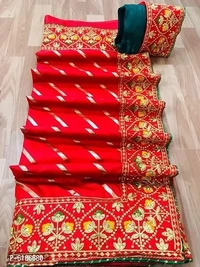 Dola Silk Lace Border Saree - Multi Colors Available