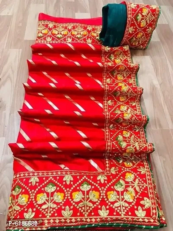 Dola Silk Lace Border Saree - Multi Colors Available