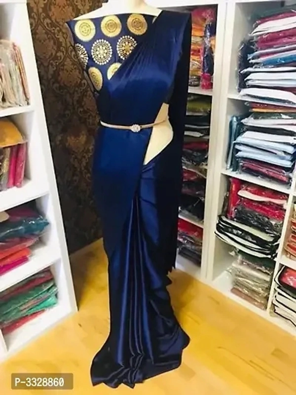 Satin Saree - Multi Colors Available