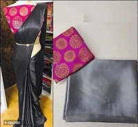 Satin Saree - Multi Colors Available