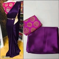 Satin Saree - Multi Colors Available