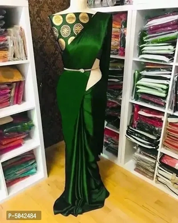 Satin Saree - Multi Colors Available
