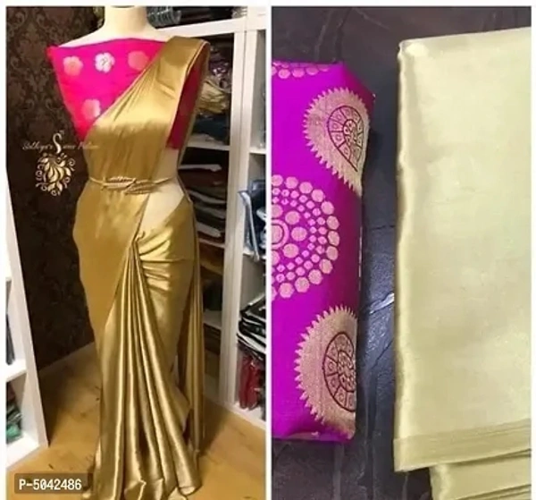 Satin Saree - Multi Colors Available