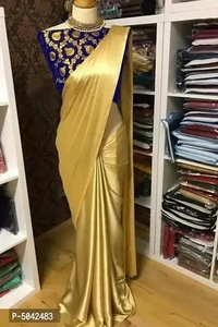 Satin Saree - Multi Colors Available