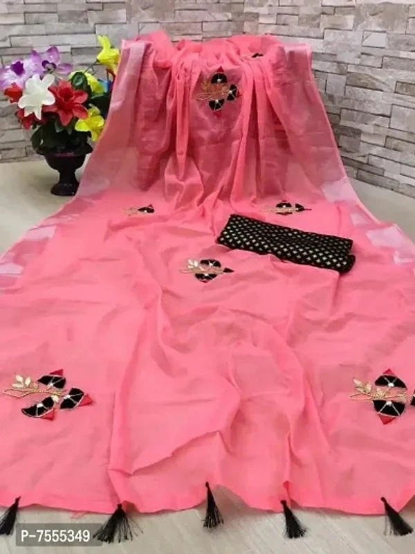 Linen Saree - Multi Colors Available