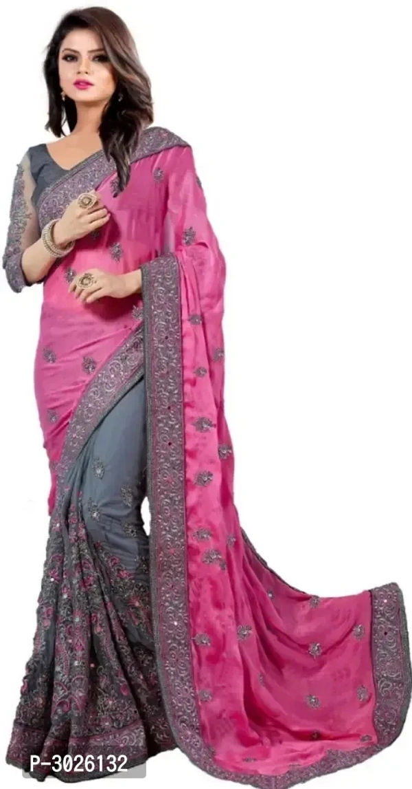 Chiffon Embriodered Saree