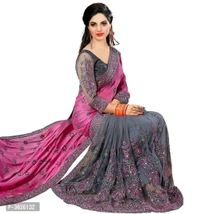 Chiffon Embriodered Saree