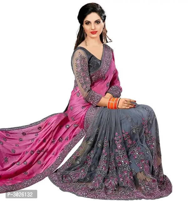 Chiffon Embriodered Saree