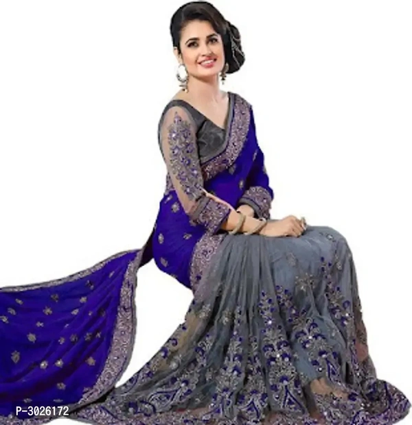 Chiffon Embriodered Saree