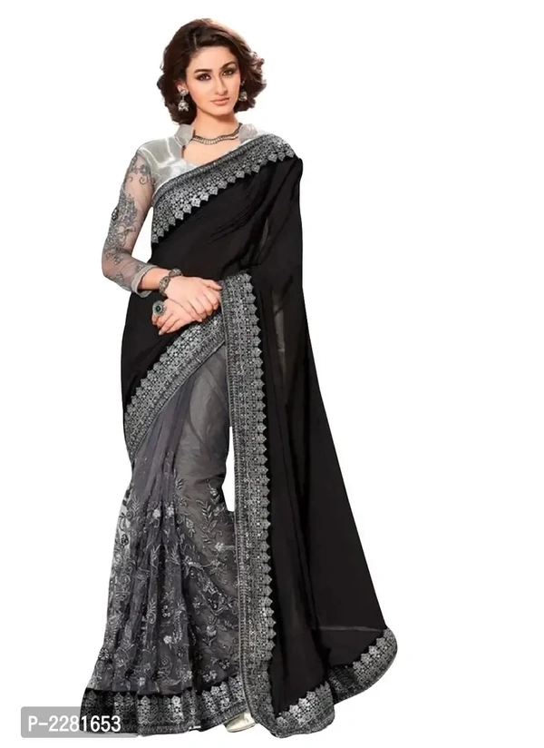 Chiffon Embriodered Saree