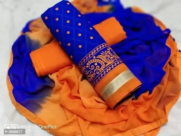 Cotton Embroidered Dress Material 