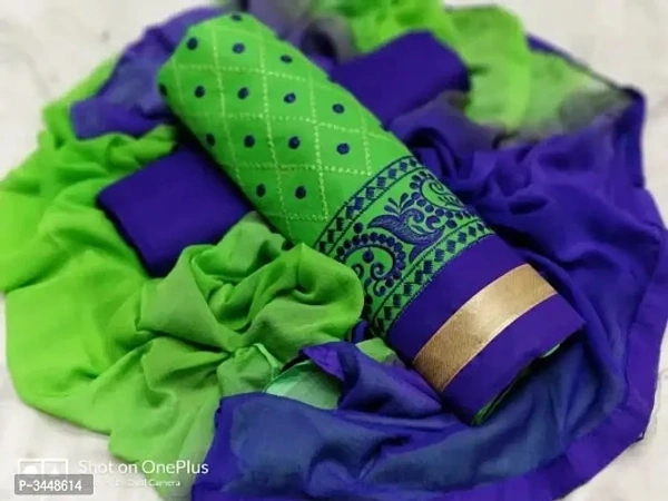 Cotton Embroidered Dress Material 