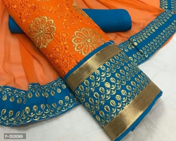 Cotton Embroidered Dress Material 