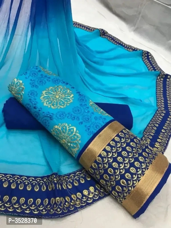 Cotton Embroidered Dress Material 