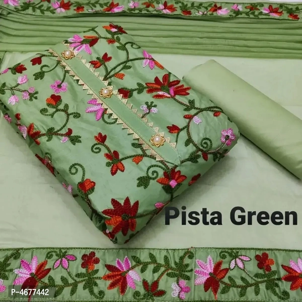Cotton Embroidered Dress Material 