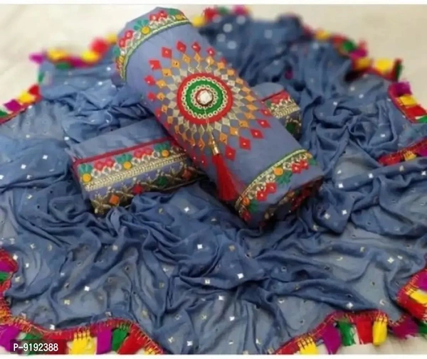 Cotton Embroidered Dress Material 