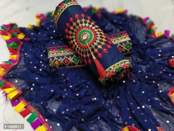Cotton Embroidered Dress Material 