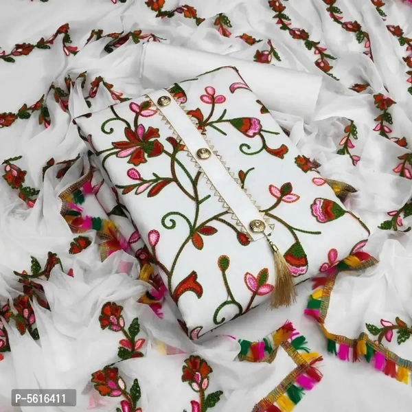 Cotton Embroidered Dress Material 