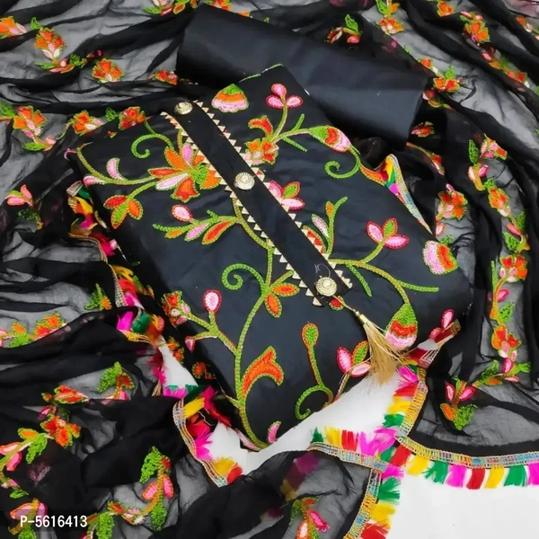 Cotton Embroidered Dress Material 