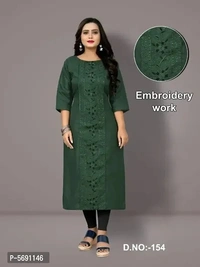 Embroidery Cotton Kurti  - 4 Similar Products Available