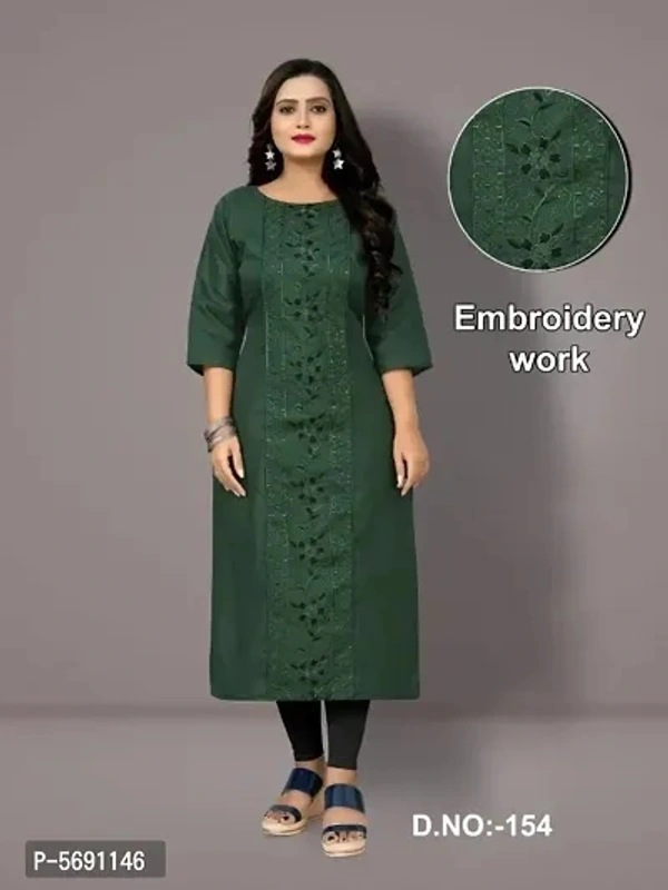 Embroidery Cotton Kurti  - 4 Similar Products Available