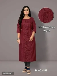 Embroidery Cotton Kurti  - 4 Similar Products Available