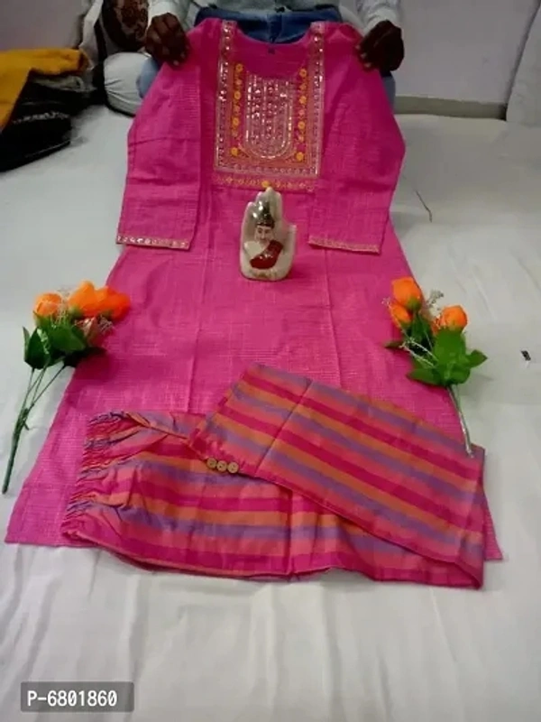 Cotton Kurti With Pant Set - 2 Similar Products Available