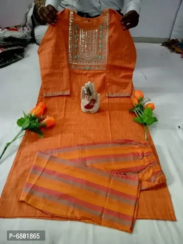 Cotton Kurti With Pant Set - 2 Similar Products Available