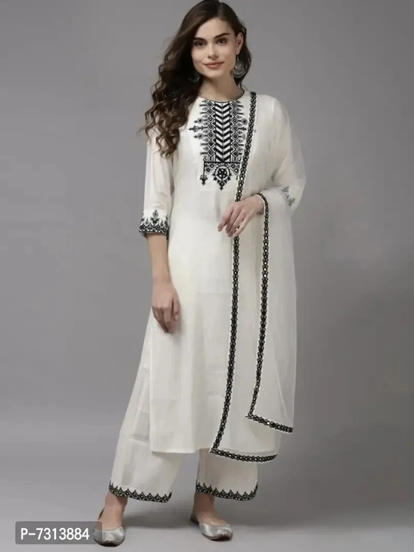 Viscos Reyon Kurti Set - L