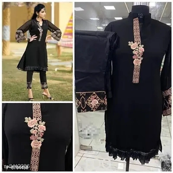 Georgette Kurta Bottom Set - 3 Similar Products Available