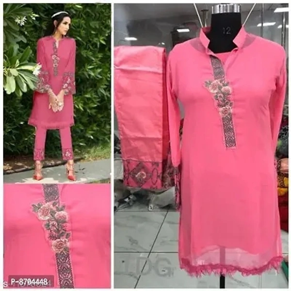 Georgette Kurta Bottom Set - 3 Similar Products Available