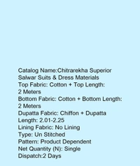 Cotton Embroidered Dress Material 