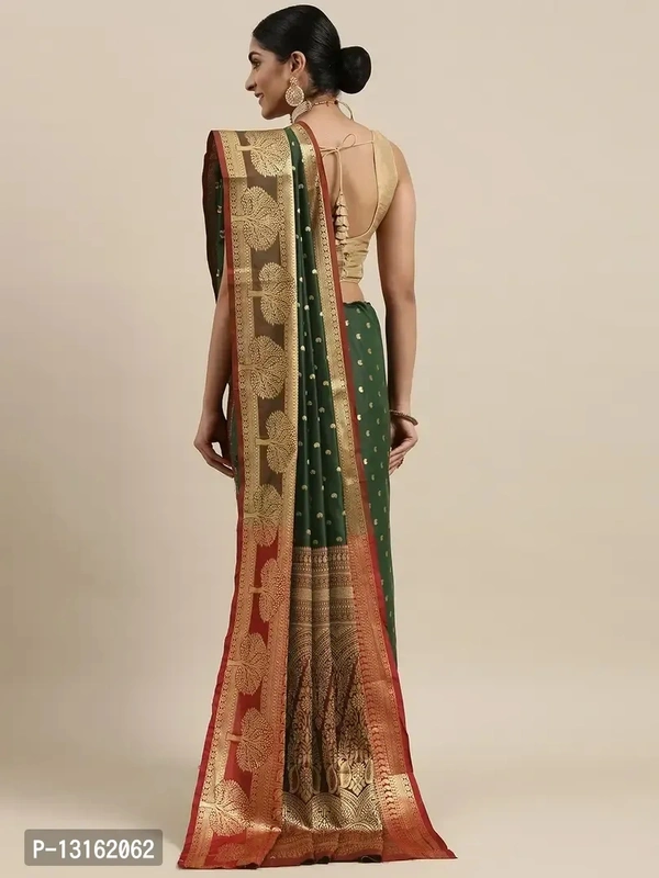 Banarasi Silk Saree With Unstitched Blouse Piece 