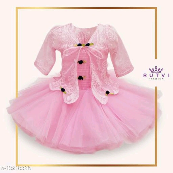Girls Net Frock - 6-12m