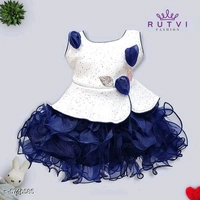 Girls Net Frock Pack Of 1 - Similar Products Available, 0-1y