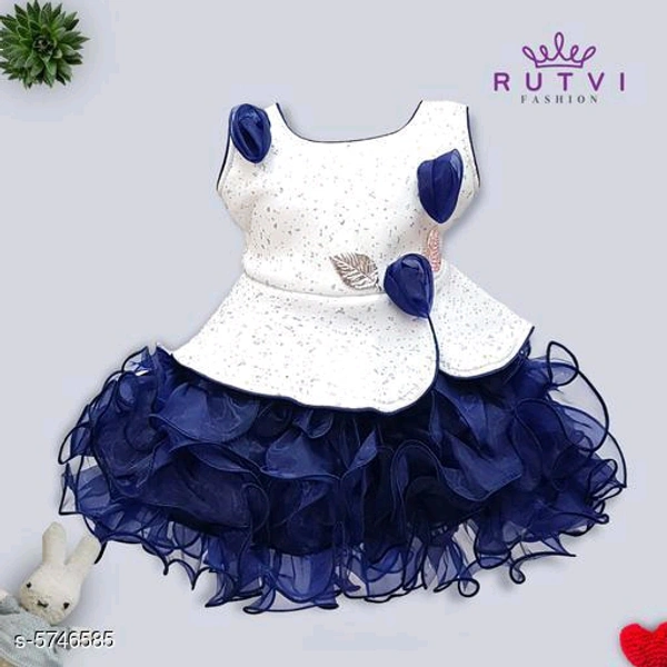 Girls Net Frock Pack Of 1 - Similar Products Available, 0-1y