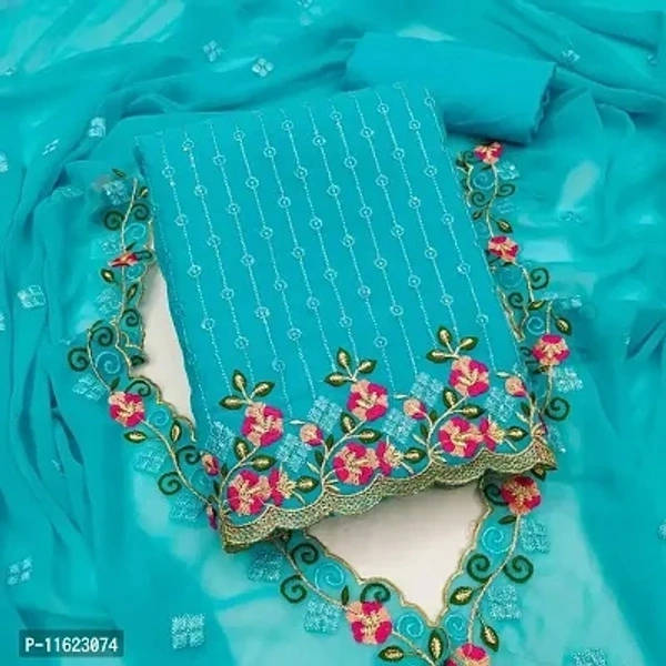 Georget Dress Material With Dupatta - Similar Product Available