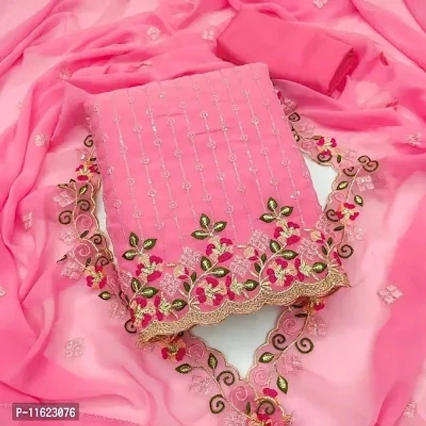 Georget Dress Material With Dupatta - Similar Product Available