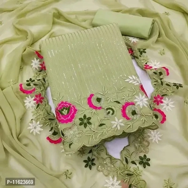 Georget Dress Material With Dupatta - Similar Product Available