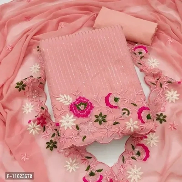 Georget Dress Material With Dupatta - Similar Product Available