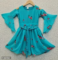 Girls Georgette Dress - Similar Products Available, 5-6y