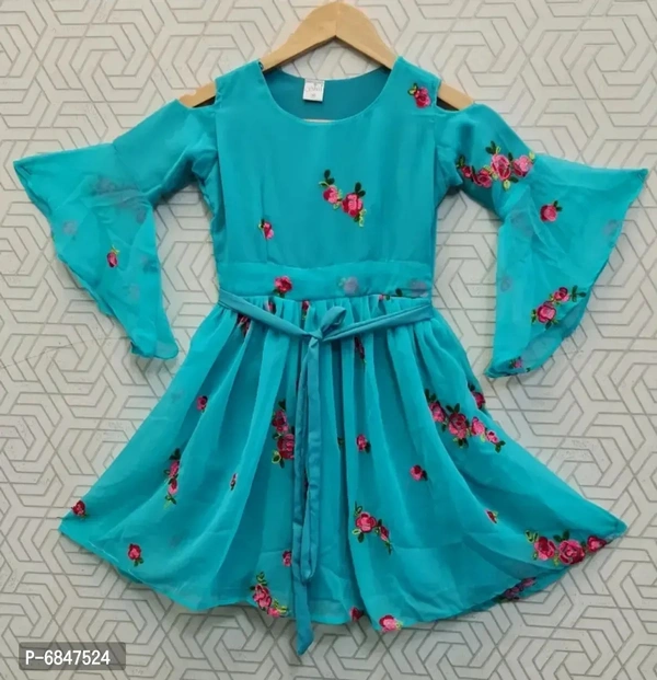 Girls Georgette Dress - Similar Products Available, 5-6y