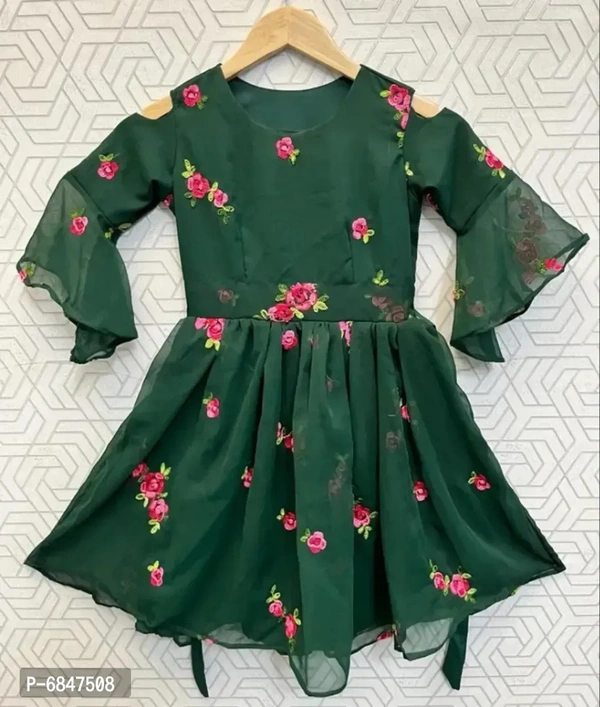Girls Georgette Dress - Similar Products Available, 7-8y